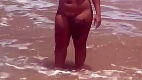 i stripped naked flashing on the beach feeling so young and free