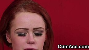 yo check this naughty kitten gulping down every jizz load after bukkake blowbang facial!!