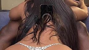 Curvy latina wife throats bbc balls-deep while hubby's gone—amateur cuckold heat