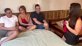 Naughty teacher drags big-dick student into wild colleague orgy