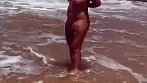 i stripped naked flashing on the beach feeling so young and free