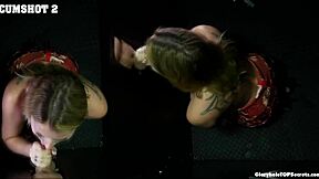 what if nine loads from monster black cocks flooded her gloryhole throat?