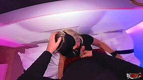 Brook Page Blindfolded Thinks Hubby But Fucks Stepson's Cock