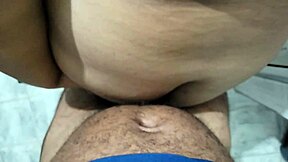 stepson fucks stepmom in kitchen blasts huge cumshot