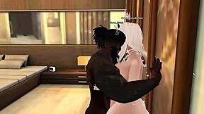 Bimbo Snowbunny Pounded Hard by Massive BBC