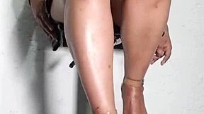 Mature Latina Skirt Lift Reveals Shaved Pussy No Panties