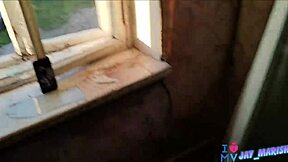 mature babe licks balls deepthroats big cock pov before outdoor cumshot on face