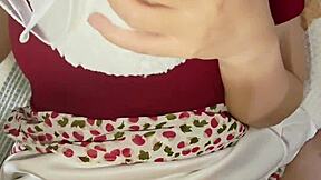 Tight vietnamese pussy ripped open by stranger's cock on valentines creampie