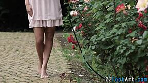 wanna see this kinky slut's footjob handjob end in massive cumshot explosion?