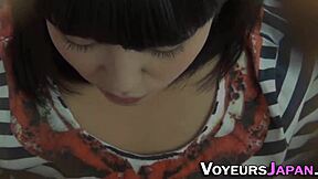asian teen fingers wet pussy closeup voyeur style