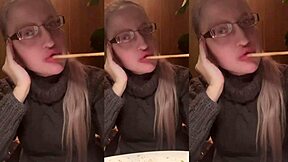 ASMR DINNER TURNS INTO HOT RESTAURANT FUCK WITH GLASSES!?