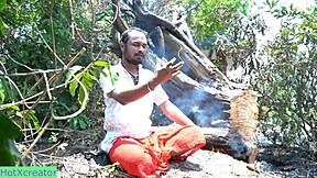 Tantrik Tricks Naughty Village Wife into Big Dick Creampie Doggystyle on Ranch