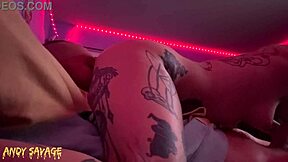 POV goth tinder whore rides cock to dripping creampie with dirty talk moans!