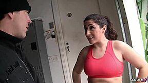 why does curvy big ass wife with saggy tits tempt stranger for sneaky home fuck?