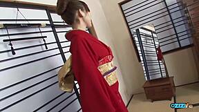 innocent 18+ teen hogtied as two dudes' bound pleasure slave