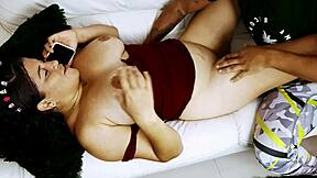 Chubby Colombian BBW MILF Cheats with Stepson in Taboo Homemade Pantyhose Sex