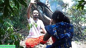 Tantrik Tricks Naughty Village Wife into Big Dick Creampie Doggystyle on Ranch