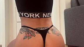 i'm your curvy tattooed college girl's hottest flexible yoga show ever