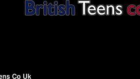 British chubby teen in lingerie discovers squirting orgasm during solo masturbation play