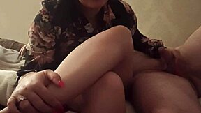 High Heels Teen Strokes Old Man's Cock to Explosive Finish!