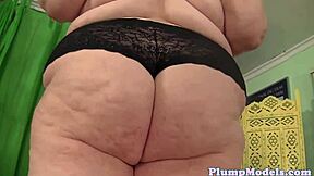 Plump SSBBW BBW Teases Huge Tits and Fat Pussy with Massive Vibrator Seduction