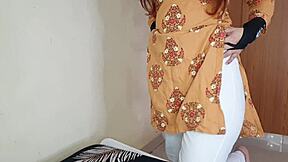 Thick Indian Stepsister Endures Intense Blowjob Missionary Pounding