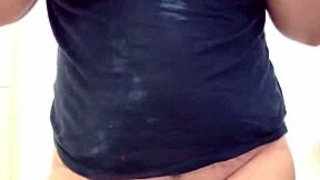 Arab Wife Teases With Hairy Pussy And Massive Boobs