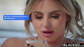 BLACKED Naughty College Blonde Aria Craves Bent Over BBC Deepthroat Fix