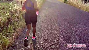 giant ass redhead gym workout filmed by lover!!