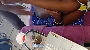 Damn this african american milf blows cock then hits gloryhole for more!