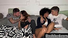 I love interracial sex even more with my buddy brady joining the crazy bisexual orgy
