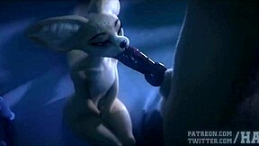 who's ready for big ass furry anal and blowjob action in this hot scene?