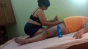 Indian Bhabhi Sucks and Fucks Electrician's Big Cock in Hindi