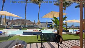 Horny teacher with perfect big ass keeps promise fucking athletic student after exam pass