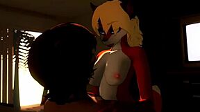 who's ready for big ass furry anal and blowjob action in this hot scene?