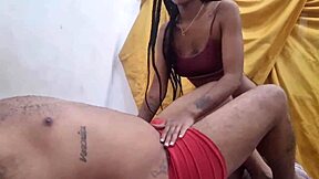 brazilian ebony amateur bends skinny teen slut for rough bareback anal doggystyle