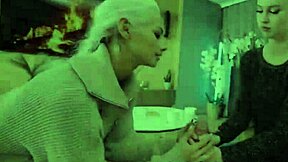 wanna see this kinky couple fuck a young girl after massage while cuckold bf watches?