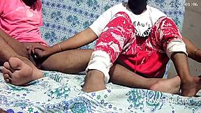 first time watching indian bhabhi's saggy tits bounce on dewar's monster black cock?