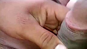 Hey neighbor watch me suck commander's huge cock closeup