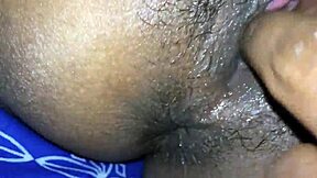 indian dude spies on girlfriend fingering her virgin anus and tight pussy first time