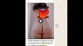 doña mary struts in tight shorts flashing her huge juicy ass