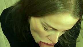 A married neighbor bride cheats with deepthroat blowjob cumshot for light bulb fix