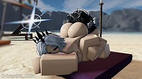 Pool sex got boring, so why not fuck on the beach next?