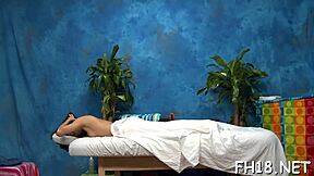 Horny Teen Slut Seduced by Oiled Massage into Hardcore Pussy Pounding