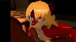 who's ready for big ass furry anal and blowjob action in this hot scene?