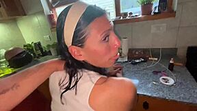 Fucked Best Friend's Petite Latina Wife Doggystyle Cum Swallow