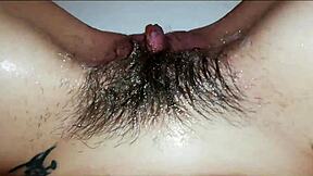 shaving off my super hairy spot nice and close up
