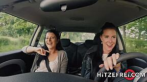 Hitzefrei bonny fucks outdoors to avoid police trouble