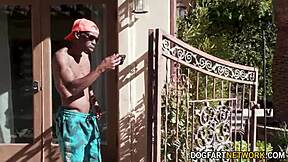 Little Nympho Coco Lovelock Swallows BBC Facial on Vacation!