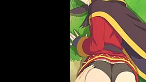 Megumin begs for full hentai creampie pounding with sound